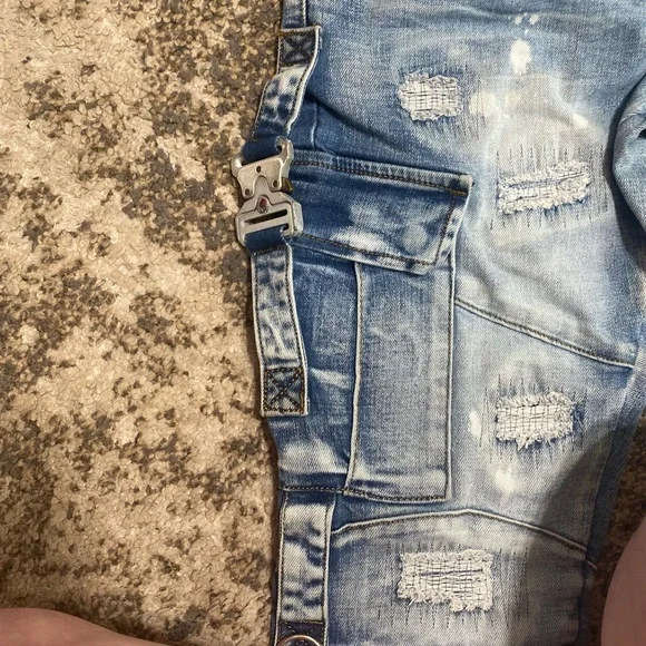 NWOT REELISTIK NYC- CARGO JEANS-BLUE